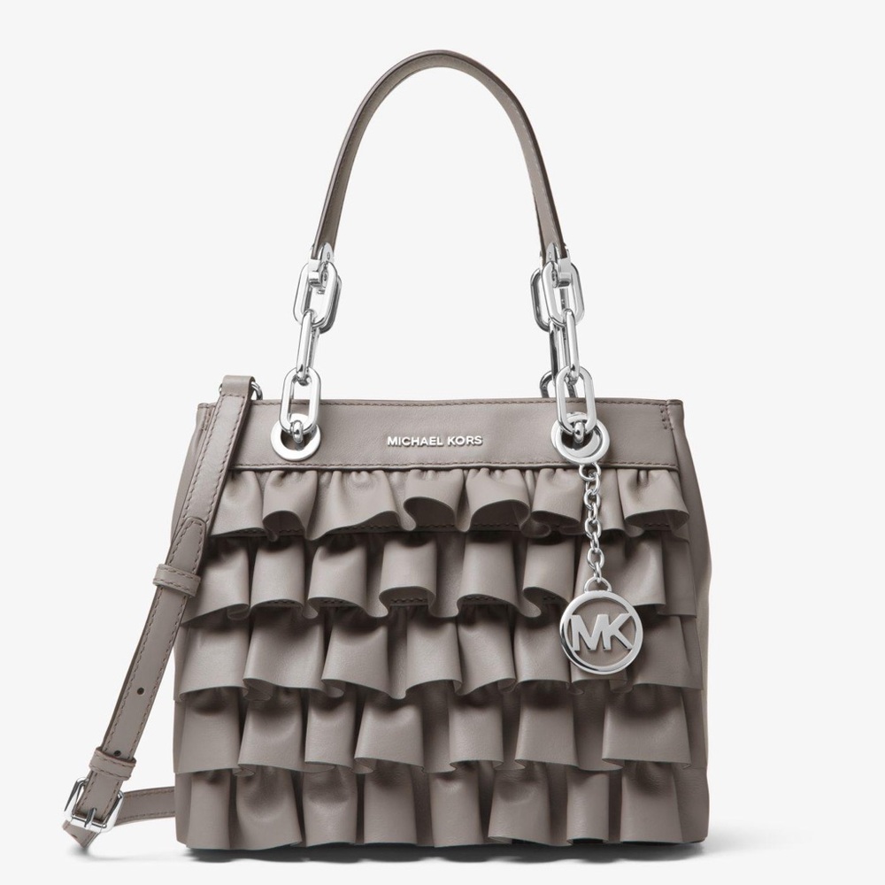 Michael Kors Cynthia Small Ruffled Satchel - excellent condition
